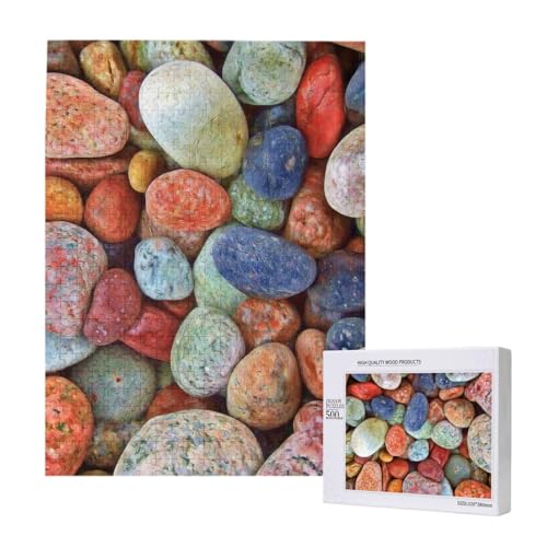 500 Pieces Jigsaw Puzzles Wooden Jigsaw Toy Family Game for Adults Teens,Farbige Steine gedruckt 500 Pieces Jigsaw Puzzles Wooden Jigsaw Toy Family Game for Adults Teens,Farbige Steine gedruckt von Hdhfjks