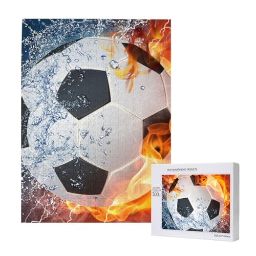 500 Pieces Jigsaw Puzzles Wooden Jigsaw Toy Family Game for Adults Teens,Fußball 500 Pieces Jigsaw Puzzles Wooden Jigsaw Toy Family Game for Adults Teens,Fußball von Hdhfjks