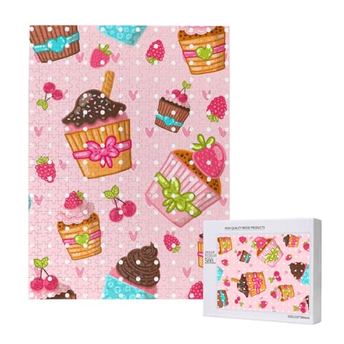 500 Pieces Jigsaw Puzzles Wooden Jigsaw Toy Family Game for Adults Teens,Küche Cupcakes Muffins 500 Pieces Jigsaw Puzzles Wooden Jigsaw Toy Family Game for Adults Teens,Küche Cupcakes Muffins von Hdhfjks