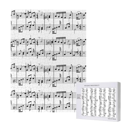 500 Pieces Jigsaw Puzzles Wooden Jigsaw Toy Family Game for Adults Teens,Musiknoten, Musiknote, Symbol, Abbildung 500 Pieces Jigsaw Puzzles Wooden Jigsaw Toy Family Game for Adults Teens,Musiknoten, Musiknote, Symbol, Abbildung von Hdhfjks