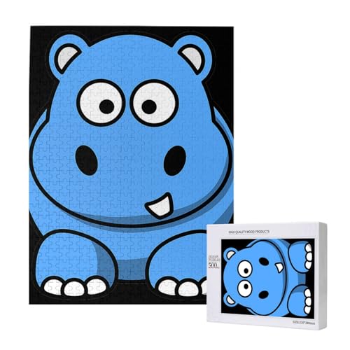 500 Pieces Jigsaw Puzzles Wooden Jigsaw Toy Family Game for Adults Teens,Nilpferd 500 Pieces Jigsaw Puzzles Wooden Jigsaw Toy Family Game for Adults Teens,Nilpferd von Hdhfjks