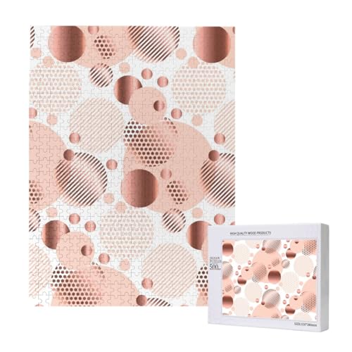 500 Pieces Jigsaw Puzzles Wooden Jigsaw Toy Family Game for Adults Teens,Rose Gold Wave 500 Pieces Jigsaw Puzzles Wooden Jigsaw Toy Family Game for Adults Teens,Rose Gold Wave von Hdhfjks