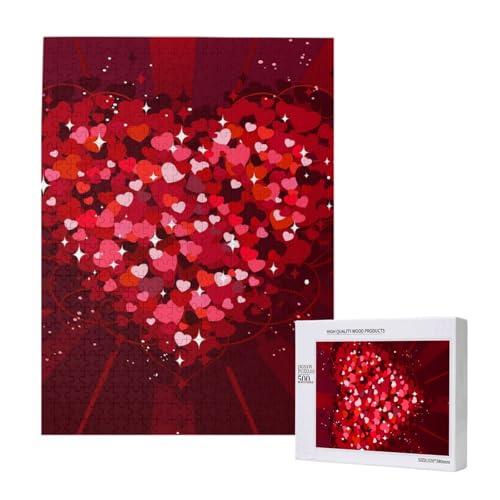 500 Pieces Jigsaw Puzzles Wooden Jigsaw Toy Family Game for Adults Teens,Schönen Valentinstag 500 Pieces Jigsaw Puzzles Wooden Jigsaw Toy Family Game for Adults Teens,Schönen Valentinstag von Hdhfjks