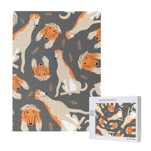 500 Pieces Jigsaw Puzzles Wooden Jigsaw Toy Family Game for Adults Teens,Süßer Afghanischer Windhund 500 Pieces Jigsaw Puzzles Wooden Jigsaw Toy Family Game for Adults Teens,Süßer Afghanischer Windhund von Hdhfjks