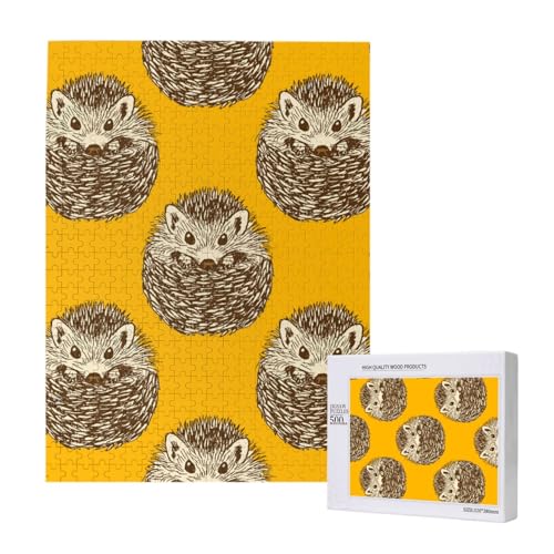 500 Pieces Jigsaw Puzzles Wooden Jigsaw Toy Family Game for Adults Teens,Süßer Igel 500 Pieces Jigsaw Puzzles Wooden Jigsaw Toy Family Game for Adults Teens,Süßer Igel von Hdhfjks