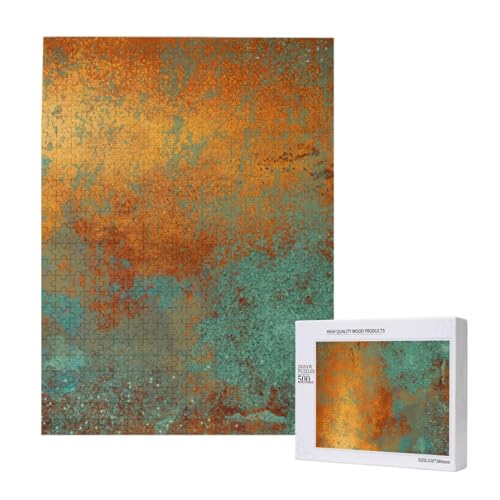 500 Pieces Jigsaw Puzzles Wooden Jigsaw Toy Family Game for Adults Teens,Trendy Rich Kupfer Patina Metallic 500 Pieces Jigsaw Puzzles Wooden Jigsaw Toy Family Game for Adults Teens,Trendy Rich Kupfer Patina Metallic von Hdhfjks