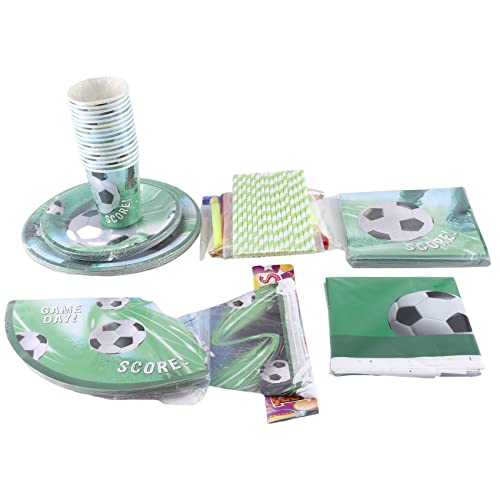 Hduacuge 1 Set Einweg-Papiertablett für Fußballparty der Weltmeisterschaft für Kinder, Partyzubehör, Zubehör für der Fußball-Weltmeisterschaft von Hduacuge