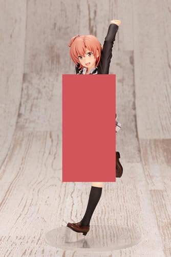 HeRfst Anime Niña Gráficos Ecchi Waifu Figura Personajes de anime japonés Comedia romántica Yui Yuigahama Uniforme escolar Figura de acción de pie Modelo de PVC de niña hermosa Estatua de juguete para von HeRfst