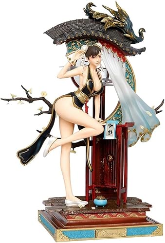 HeRfst - Chun-Li - Ver Azul/. - Figuras de Anime - Estatua de Personaje de Anime - Muñeca de colección - Juguetes de decoración - Regalos de cumpleaños - 48 cm / 18.91 Pulgadas von HeRfst