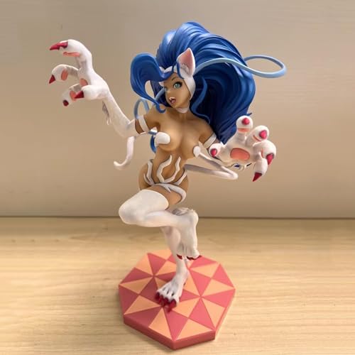 HeRfst ECCHI Figures - Demon Warrior - Felicia 1/7 Ver Cute Plump Standing Girl Animation Character Statue Otaku Series Toy H 10.24 Inch PVC Model Ornament von HeRfst
