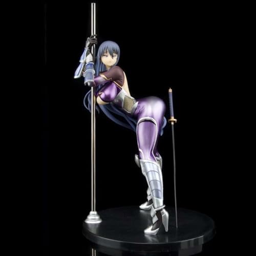 HeRfst ECCHI - Taimanin - Akiyama Rinko - Pole Dance Ver 1/7 Boxed Figur, Cute Plump Standing Girl, Anime Character Statue, Otaku Series Toys, Ornaments H10.24 Inch PVC Model von HeRfst