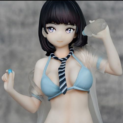 HeRfst Ecchi Figure -KT Drinking Water Classmate - Removable Clothing, Cute and Plump Standing Girl, Complete Anime Character Statue, Otaku Series Toy, Model, Ornaments, H 22 cm von HeRfst