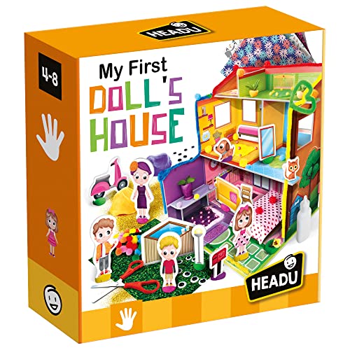 HEADU Mein erstes Puppenhaus | Lernspielzeug, Charaktere zum Leben erwecken, Handeln lernen, Phantasie entwickeln, Kunst und Handwerk entwickeln, Alter 4-8 Jahre HEADU Mein erstes Puppenhaus | Lernspielzeug, Charaktere zum Leben erwecken, Handeln lernen, Phantasie entwickeln, Kunst und Handwerk entwickeln, Alter 4-8 Jahre von Headu