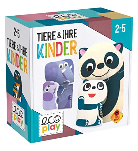 Headu „Tiere & Ihre Kinder – Tiereltern und ihre Tierkinder!“: Lernspiel für Kinder im Alter von 2 bis 5 Jahren, deutsche Version (DE52569) von Headu