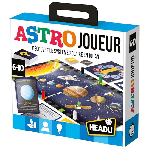 Headu - Astro Spieler – Entdecken Sie das Sonnensystem beim Spielen | Lernspiel 6 7 8 9 Jahre, wissenschaftliche Spiele für Kinder, Geschenk für Kinder, Geschenk für Mädchen, Geschenk für Jungen von Headu