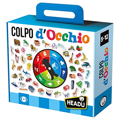 Headu Augenschuss Konzentration und logisches Denken It24162 Lernspiel für Kinder von 5-10 Jahren, hergestellt in Italien von Headu