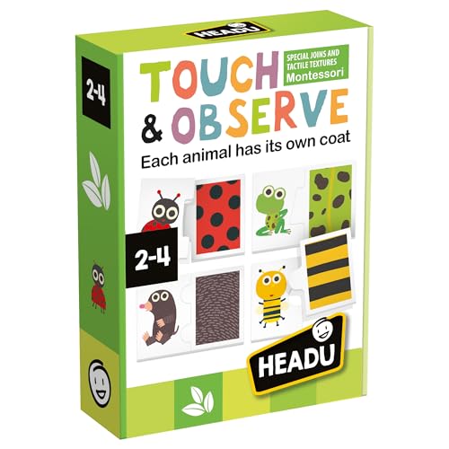 Headu Berühren und Beobachten, Lernspielzeug, Puzzles für Kinder, Kinderpuzzle, Tierentdeckung, Lernspiel, Lernspiele, Kinder-Puzzles, ideal für 2–4 Jahre Headu Berühren und Beobachten, Lernspielzeug, Puzzles für Kinder, Kinderpuzzle, Tierentdeckung, Lernspiel, Lernspiele, Kinder-Puzzles, ideal für 2–4 Jahre von Headu