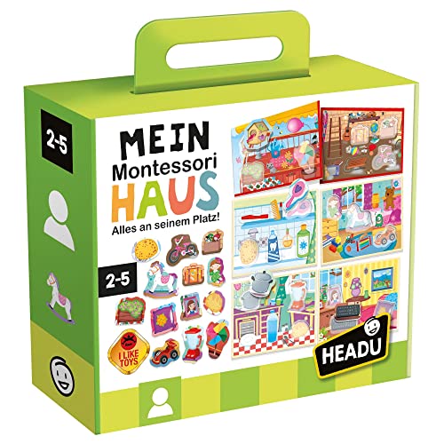 Headu DE23196 Haus Lernspiel Montessori, grün Headu DE23196 Haus Lernspiel Montessori, grün von Headu