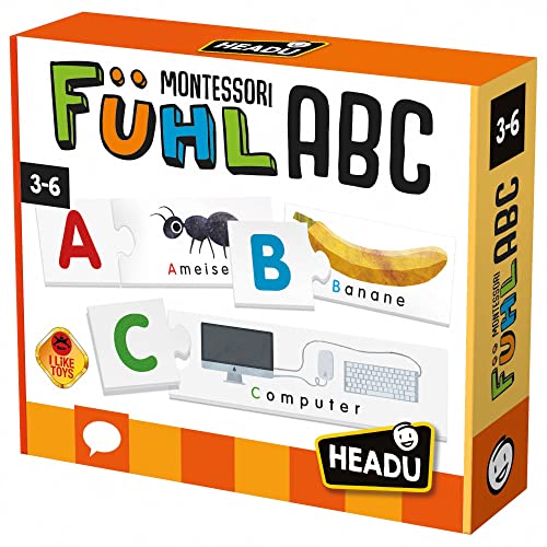 „Fühl-ABC Montessori – EIN Spiel ab DREI Jahren, um Lesen zu Lernen“: Lernspiel für Kinder im Alter von 3 bis 6 Jahren, deutsche Version (DE23257) „Fühl-ABC Montessori – EIN Spiel ab DREI Jahren, um Lesen zu Lernen“: Lernspiel für Kinder im Alter von 3 bis 6 Jahren, deutsche Version (DE23257) von Headu