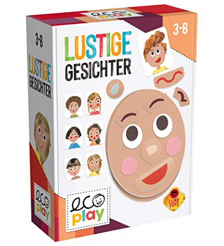 Headu „Lustige Gesichter – Emotionen zum Lachen!“: Lernspiel für Kinder im Alter von 3 bis 6 Jahren, deutsche Version (DE52576) von Headu