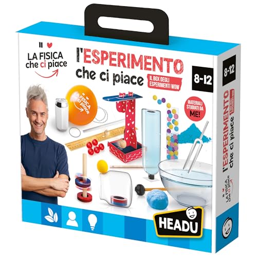 Headu - Die Physik, die Uns gefällt - Das Experiment, das Uns gefällt: Die Experimentierbox Wow IT57458 Lernspiel für Kinder von 8-12 Jahren Made in Italy mit Vincenzo Schettini von Headu