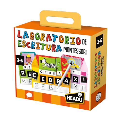 Headu ES28160 Italy Schreiblabor Lernspiel für Kinder Lernen und schreiben. Junge und Mädchen im Alter von 3 bis 6 Jahren von Headu