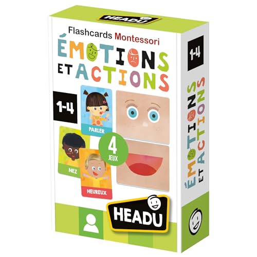 Headu - Flash Cards Emotions und Actions Montessori Headu - Flash Cards Emotions und Actions Montessori von Headu