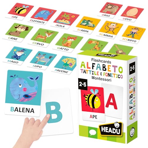 Headu - Flashcards Alphabet Taktile und Phonetisch, IT23752 von Headu