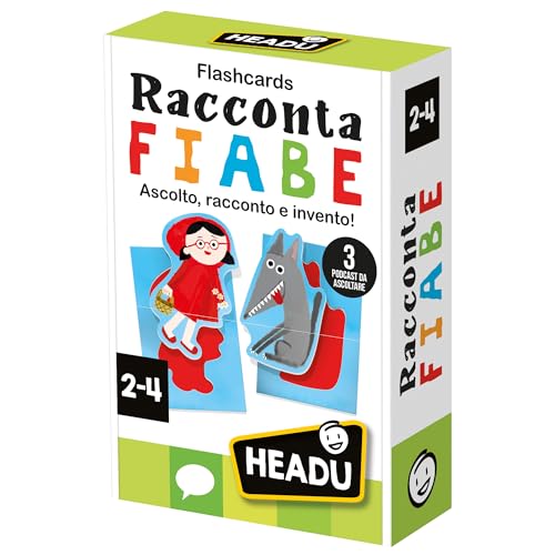 Headu Flashcards Lernspiel Hören, Geschichte und Erfinden! IT59797 Lernspiel für Kinder von 2-4 Jahren, hergestellt in Italien Headu Flashcards Lernspiel Hören, Geschichte und Erfinden! IT59797 Lernspiel für Kinder von 2-4 Jahren, hergestellt in Italien von Headu
