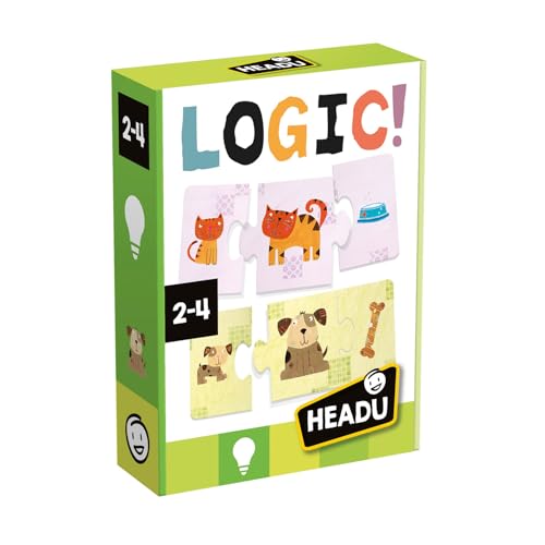 Headu Logic Animal Matching-Spiel, Lernspiele und Puzzles, Alter 2–5 Jahre von Headu