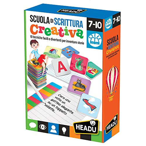 Headu IT29433 Kreative Schreibschule Spiel Lernspiel, Mehrfarbig von Headu