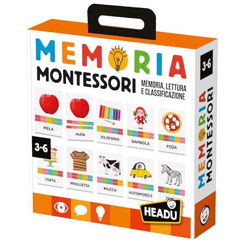 Headu IT57281 Montessori Lernspiel, Mehrfarbig, One Size von Headu