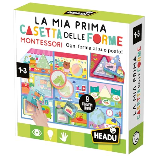 Headu Mein erstes Haus der Formen Montessori Jede Form an seinem Platz It57151 Lernspiel für Kinder von 1-3 Jahren, hergestellt in Italien Headu Mein erstes Haus der Formen Montessori Jede Form an seinem Platz It57151 Lernspiel für Kinder von 1-3 Jahren, hergestellt in Italien von Headu