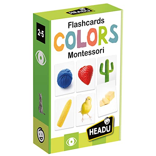 Headu Flashcards Colors Montessori Kleinen Mu27859 Lernspiel Für Kinder 2-5 Jahre Made In Italy von Headu