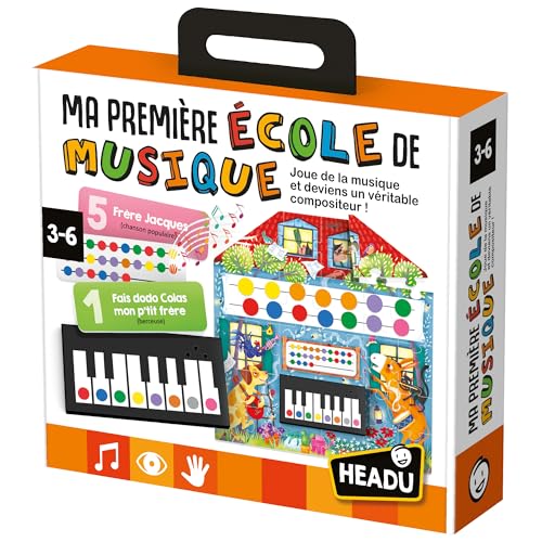 Headu - Meine erste Musikschule – Spaß haben, spielen und erschaffen! | Lernspiel 3 4 5 6 Jahre, Spiele in Box für Kinder, Geschenk für Kinder, Geschenk für Mädchen, Geschenk für Jungen, intelligentes von Headu