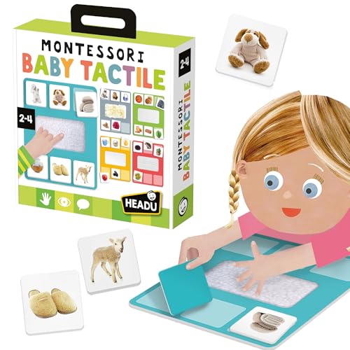 Headu - Montessori Meine erste taktile Bibliothek, Lernressourcen, Kleinkind-Lernspielzeug, Lernspiele, Taktiles Lernen, Lernspiele, Alter 2-4 Jahre Headu - Montessori Meine erste taktile Bibliothek, Lernressourcen, Kleinkind-Lernspielzeug, Lernspiele, Taktiles Lernen, Lernspiele, Alter 2-4 Jahre von Headu