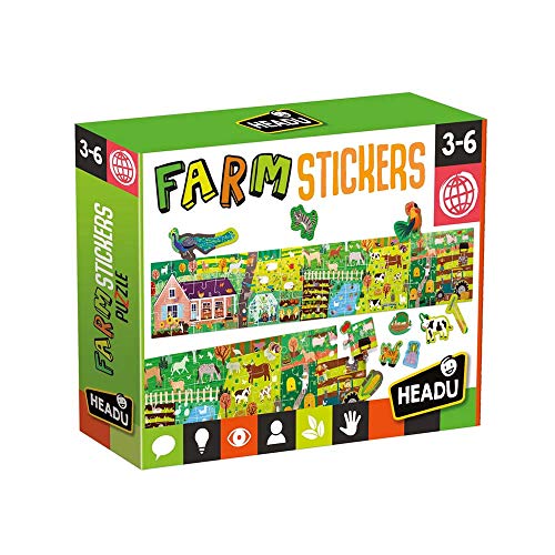 Headu - Puzzle + Stickers - The Farm (MU24926) von Headu