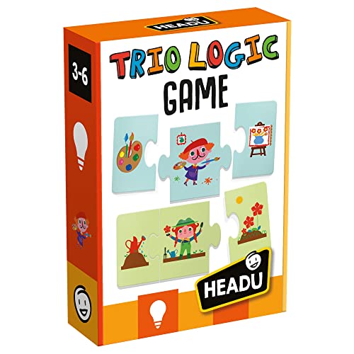 Headu Trio-Logikspiel – Berufe mit den richtigen Werkzeugen kombinieren, Lernspiele & Puzzles, Alter 3–6 Jahre Headu Trio-Logikspiel – Berufe mit den richtigen Werkzeugen kombinieren, Lernspiele & Puzzles, Alter 3–6 Jahre von Headu