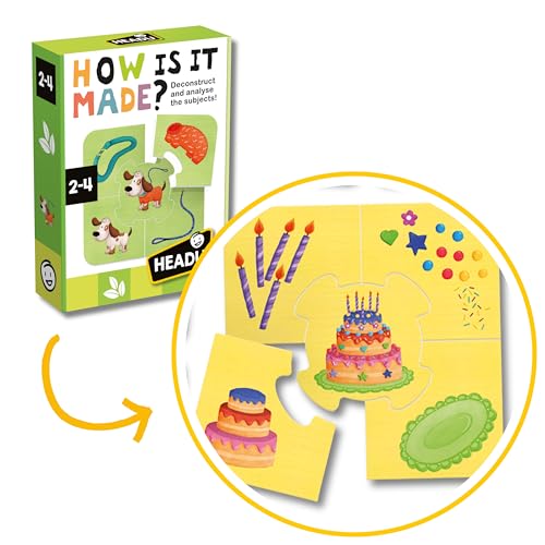 Headu - Wie es gemacht wird, Lernspielzeug, Kinderpuzzle, dekonstruieren und entdecken, Lernspiele, Lernspiele, Kinderpuzzle, ideal für 2-4 Jahre Headu - Wie es gemacht wird, Lernspielzeug, Kinderpuzzle, dekonstruieren und entdecken, Lernspiele, Lernspiele, Kinderpuzzle, ideal für 2-4 Jahre von Headu