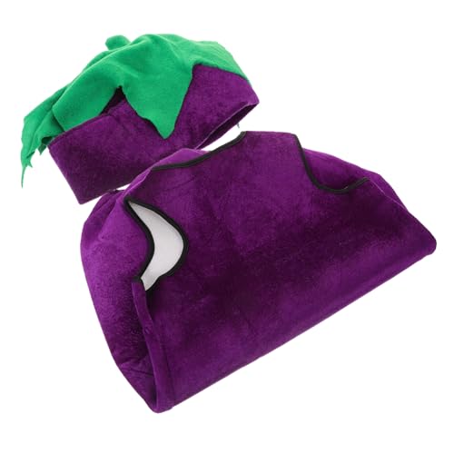 Healeved 1 Satz Auberginenstyling -leistungskostüm Lustig Cosplay-kleidung Für Auberginenkleidung Für Gemüsekleidung Cosplay-requisite Für Stoff Violett Healeved 1 Satz Auberginenstyling -leistungskostüm Lustig Cosplay-kleidung Für Auberginenkleidung Für Gemüsekleidung Cosplay-requisite Für Stoff Violett von Healeved