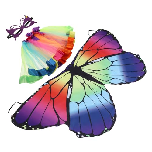 Healeved 1 Satz Ballett -Tutu -Anzug halloweenkostüme für halloween kleider für kinderbekleidung costume Dekoration für Partykleidung Flügelkostüm Polyester von Healeved