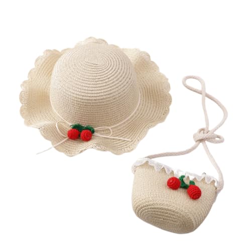 Healeved 1 Satz Cosplay-anzug Strandhut Aus Stroh Für Strohhut Und Handtasche Für Mädchen Umhängetasche Sommermütze Cosplay-huttasche Cosplay -hut Beige Healeved 1 Satz Cosplay-anzug Strandhut Aus Stroh Für Strohhut Und Handtasche Für Mädchen Umhängetasche Sommermütze Cosplay-huttasche Cosplay -hut Beige von Healeved