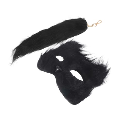 Healeved 1 Satz Fuchs Maske und Set Halloween Kostüm Requisiten für Cosplay und Partys Teiliges Set mit Flauschigem Design für Unvergessliche Anlässe Healeved 1 Satz Fuchs Maske und Set Halloween Kostüm Requisiten für Cosplay und Partys Teiliges Set mit Flauschigem Design für Unvergessliche Anlässe von Healeved