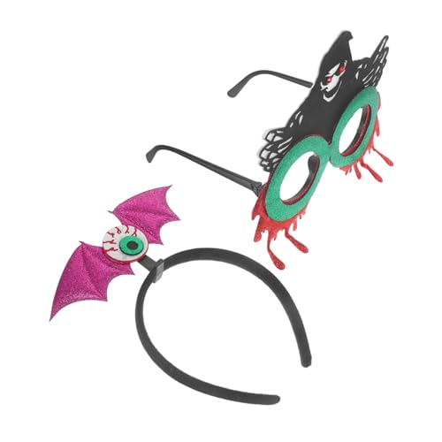 Healeved 1 Satz Halloween Haarband mit Einzigartigen Augenbrillen Teiliges Accessoire für Halloween Partys und Kostüme Bequemes und Langlebiges Haarzubehör von Healeved