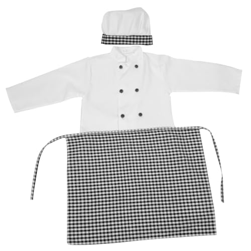 Healeved 1 Satz Kochuniform für Kochen Kinderschürze jungen kostüm Kleinkind-Koch-Outfit Koch Kostüm Schürze Spielhaus-Kochschürze Kochmütze für Polyester Healeved 1 Satz Kochuniform für Kochen Kinderschürze jungen kostüm Kleinkind-Koch-Outfit Koch Kostüm Schürze Spielhaus-Kochschürze Kochmütze für Polyester von Healeved