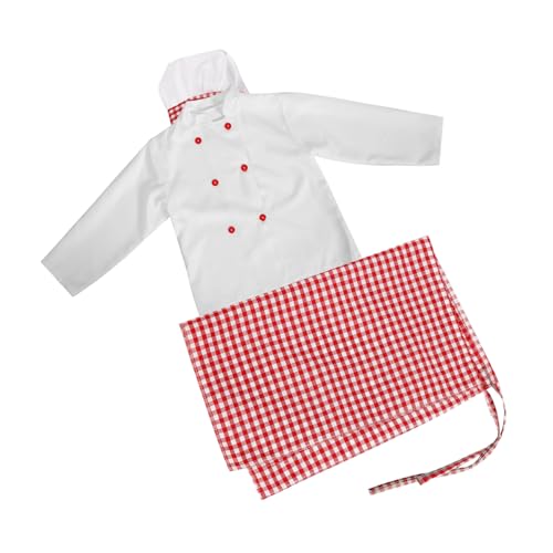 Healeved 1 Satz Kochuniform für Kochmütze für Kinderschürze Kinderkostüme Küche Kochen backen Schürze Kochkostüm für Polyester von Healeved