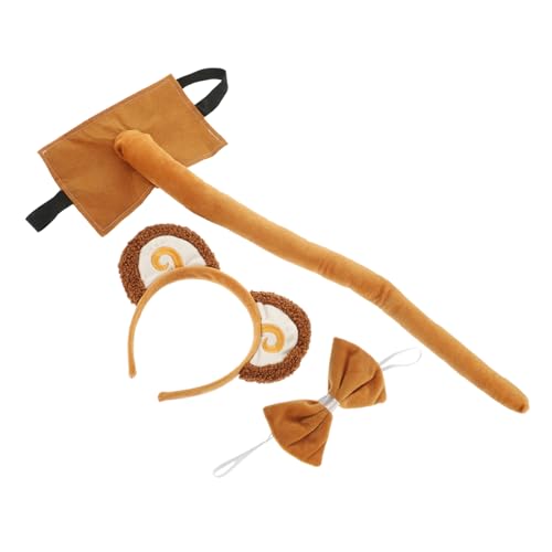 Healeved 1 Satz Kopfschmuck mit Affenohren realistisch Karikatur Dschungelkostüm tierische Ohren Cosplay -Requisite Lustiges Affen -Cosplay Cartoon-Tierkopfschmuck -Fleece Healeved 1 Satz Kopfschmuck mit Affenohren realistisch Karikatur Dschungelkostüm tierische Ohren Cosplay -Requisite Lustiges Affen -Cosplay Cartoon-Tierkopfschmuck -Fleece von Healeved