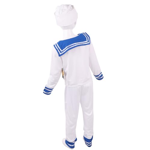 Healeved 1 Satz Matrosen Uniform Kostüm Cosplay Outfit für Partys Bühnenauftritte und Maskeraden für Feiern und Besondere Anlässe Healeved 1 Satz Matrosen Uniform Kostüm Cosplay Outfit für Partys Bühnenauftritte und Maskeraden für Feiern und Besondere Anlässe von Healeved