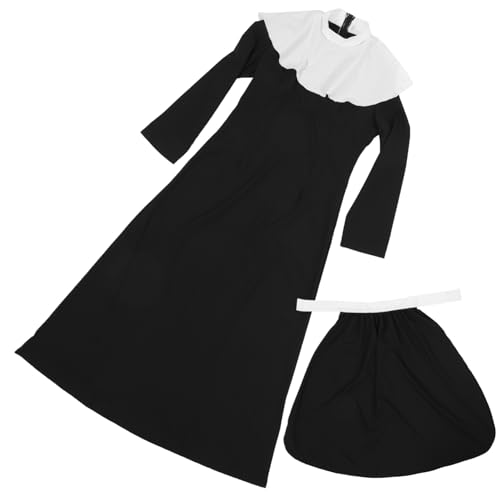 Healeved 1 Satz Nonne COS -Kleidung Halloween Priester Gewohnheit Meilen Erwachsene Plus Nonnen-Outfit Frau Nonnenkleidung für Cosplay Nonnen-Outfit in Übergröße Elasthan Healeved 1 Satz Nonne COS -Kleidung Halloween Priester Gewohnheit Meilen Erwachsene Plus Nonnen-Outfit Frau Nonnenkleidung für Cosplay Nonnen-Outfit in Übergröße Elasthan von Healeved