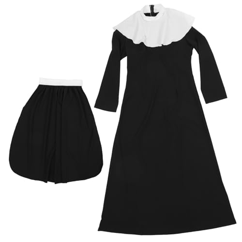 Healeved 1 Satz Nonne Cos -kleidung Vollständig Die Halloween Erwachsene Für Nonnenkleidung Cosplay-nonnenkostüm Frauen Nonne Kostüm Nonnen-outfit Damen Elasthan Healeved 1 Satz Nonne Cos -kleidung Vollständig Die Halloween Erwachsene Für Nonnenkleidung Cosplay-nonnenkostüm Frauen Nonne Kostüm Nonnen-outfit Damen Elasthan von Healeved